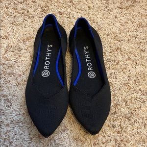 Rothy’s “The Point” Black Flats